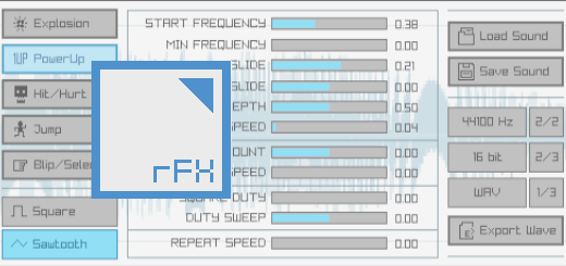rFXGen: un generador simple y potente de efectos de sonido 🎵🎮